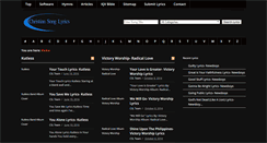 Desktop Screenshot of christiansong-lyrics.com